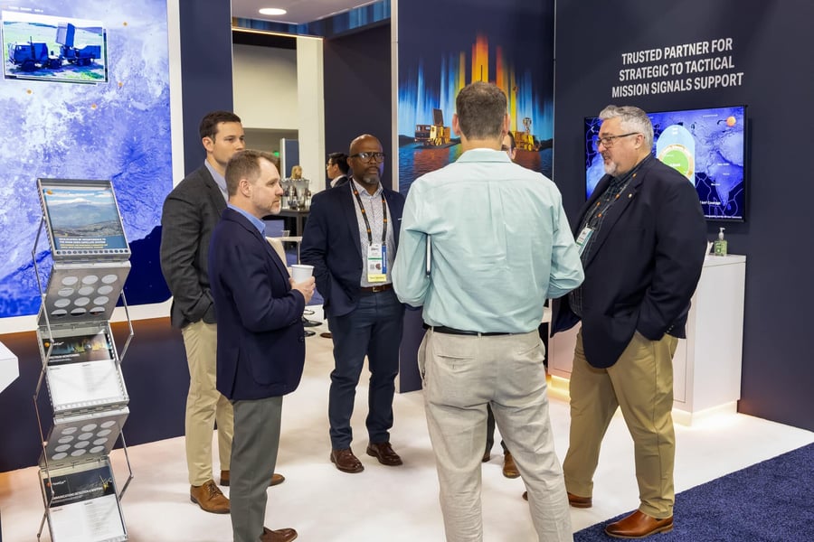 Technical demonstration on the GEOINT Exhibit Hall floor