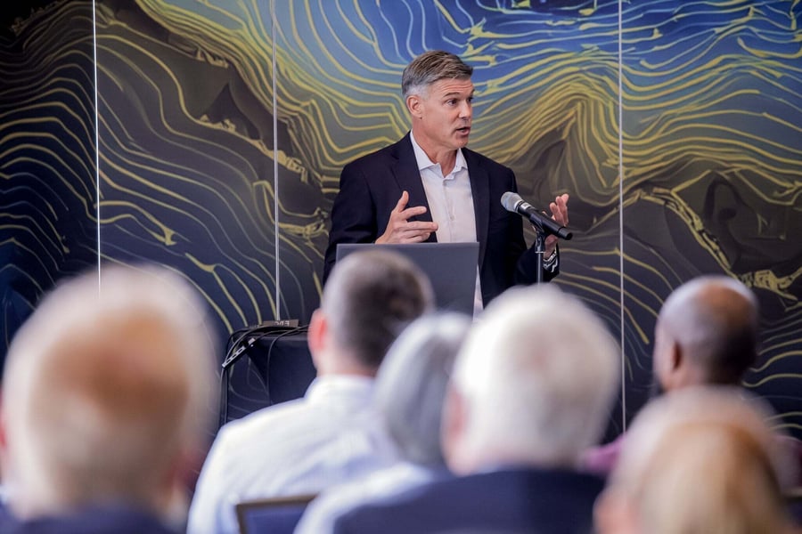 International and allied GEOINT leaders on stage at GEOINT Symposium