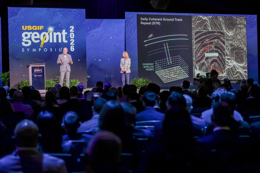 Attendees at GEOINT Symposium Main Stage
