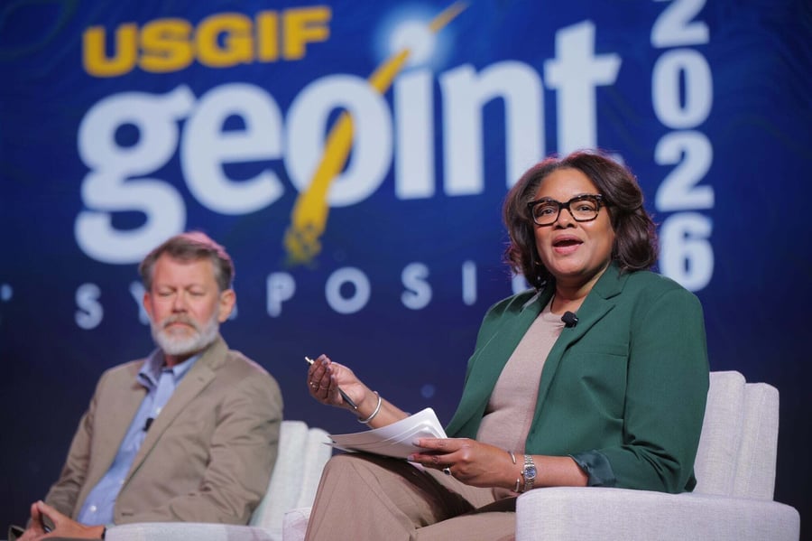 USGIF team and attendees at GEOINT Symposium